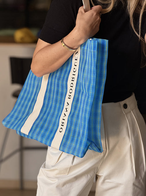 MEXICAN TOTE BAG BLUE