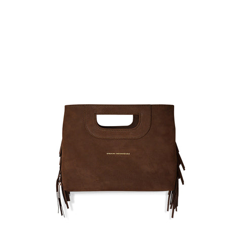 ALEXA MINI FRINGES NUBUCK TOPO